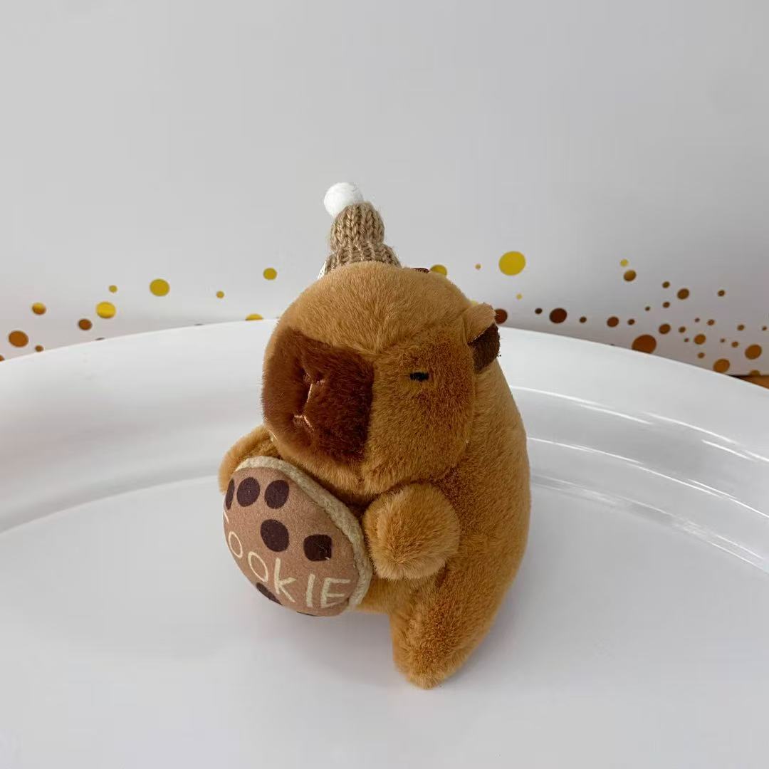 Capybara plush keychain (B)