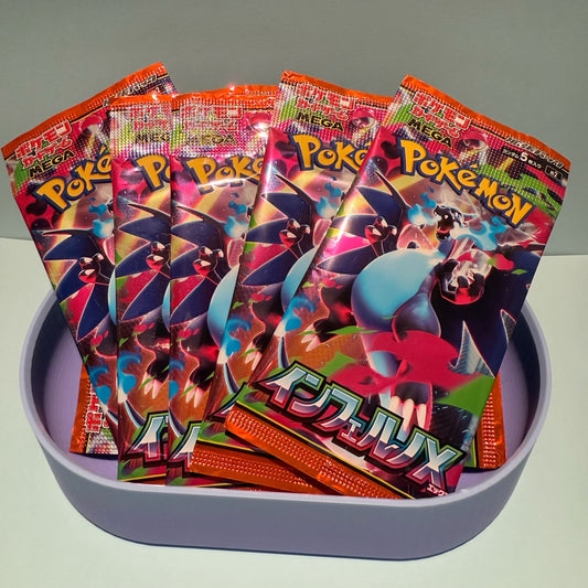 Pokemon Card Game Mega Inferno X Booster Pack (Japanese) - 5 Packs - 25 Cards Total