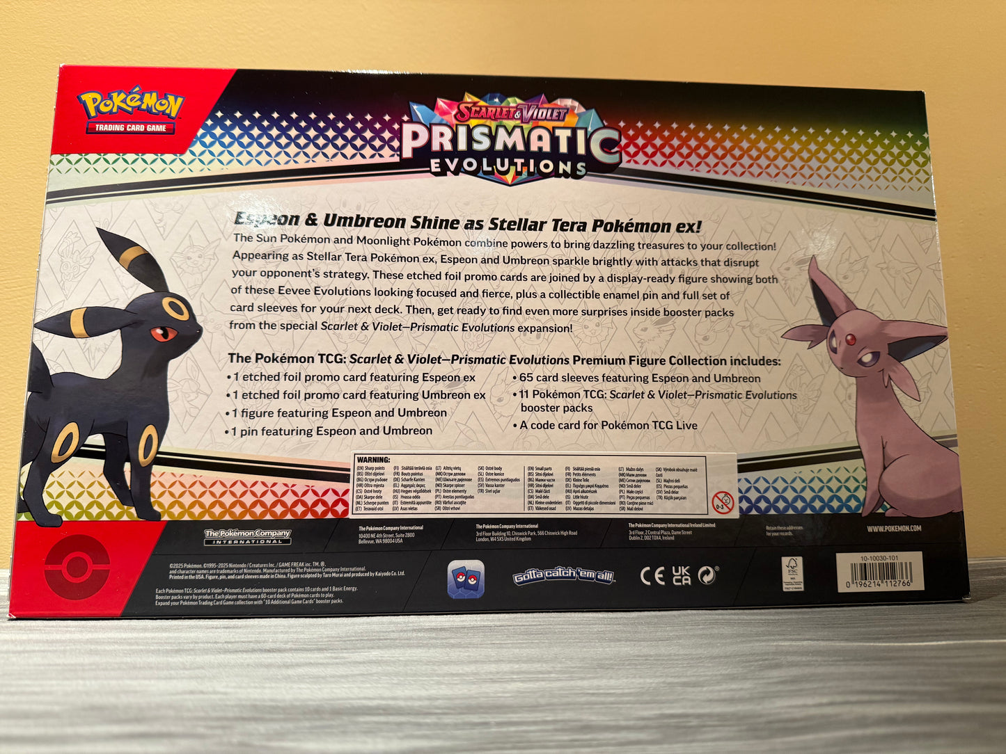 Pokemon TCG Prismatic Evolutions Premium Figure Collection Box