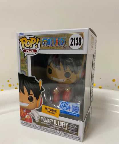 FUNKO POP! PLUS MONKEY D. LUFFY (METALLIC) - EXCLUSIVE