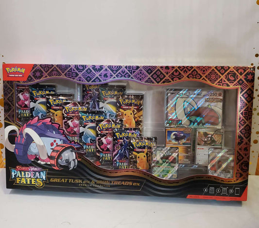 Pokemon TCG Paldean Fates Great Tusk Iron Threads ex Premium Collection Box