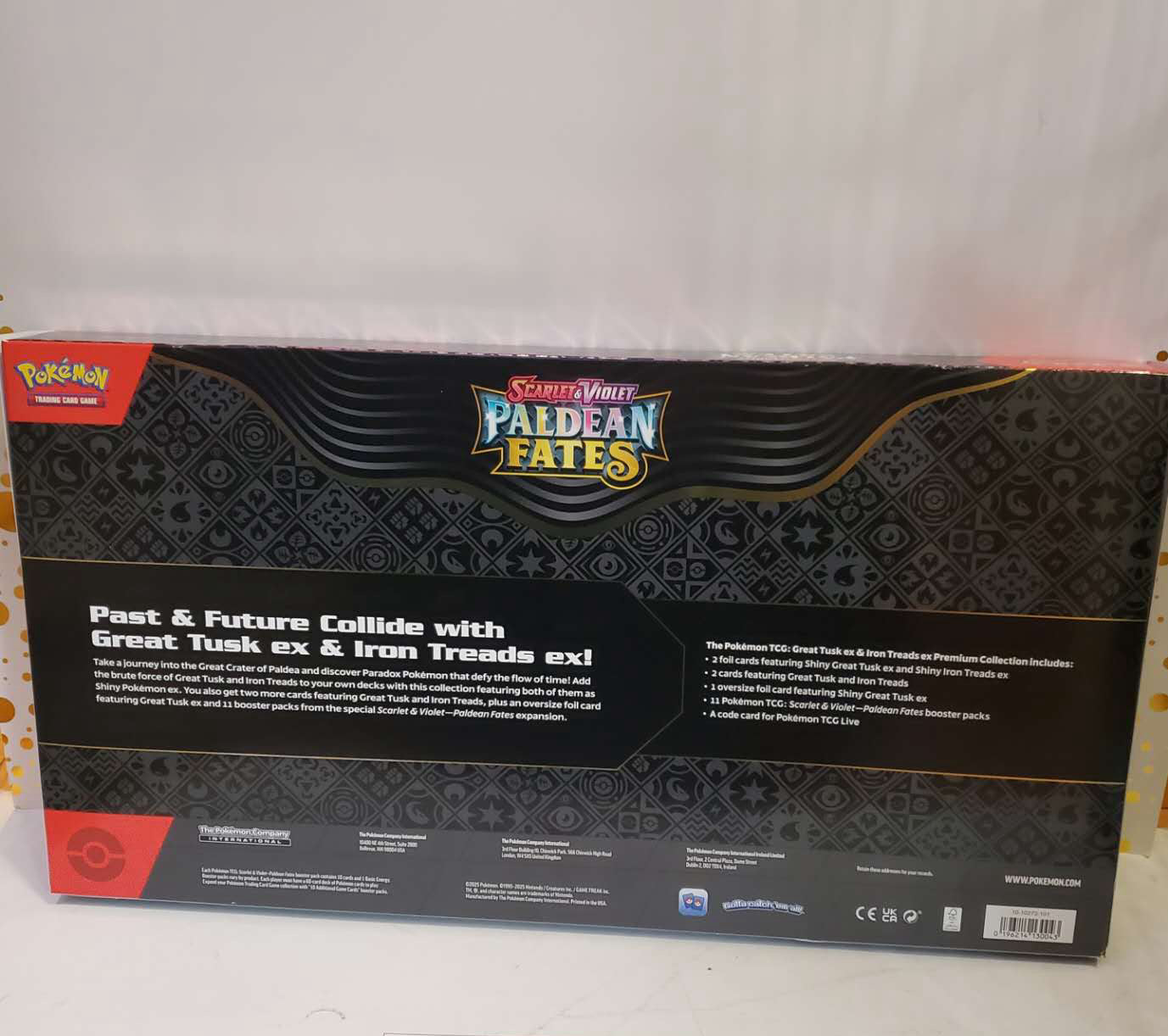 Pokemon TCG Paldean Fates Great Tusk Iron Threads ex Premium Collection Box