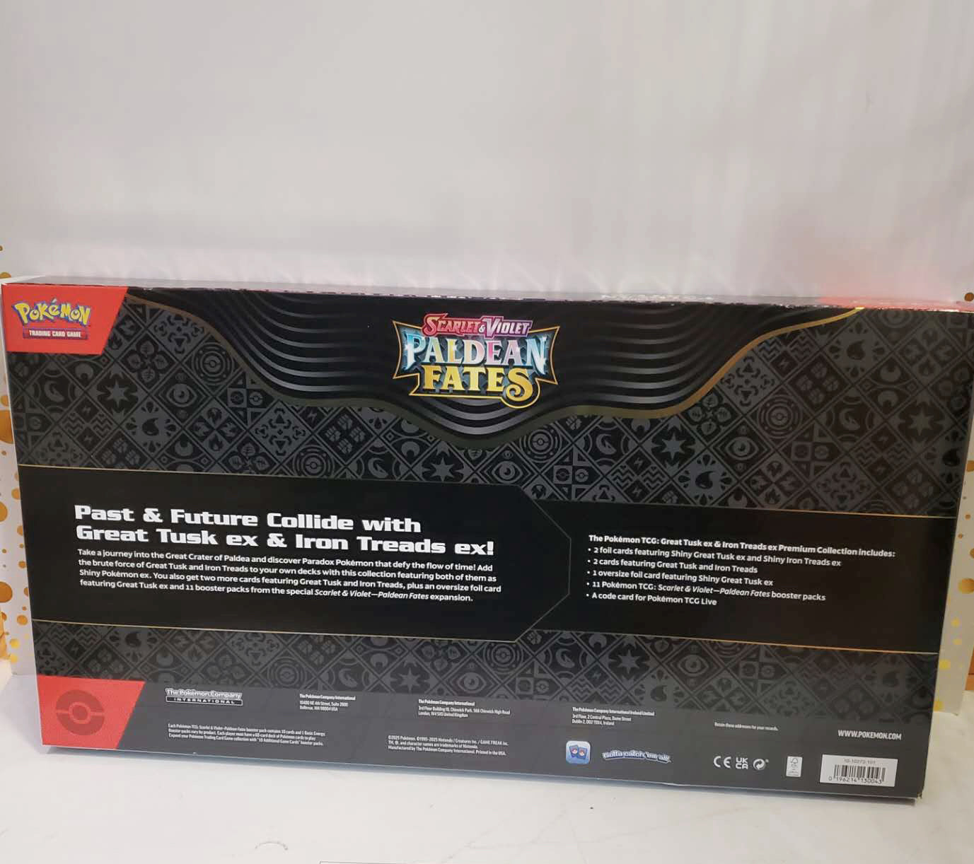 Pokemon TCG Paldean Fates Great Tusk Iron Threads ex Premium Collection Box