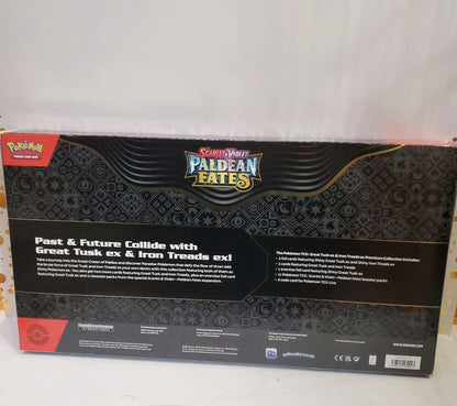 Pokemon TCG Paldean Fates Great Tusk Iron Threads ex Premium Collection Box
